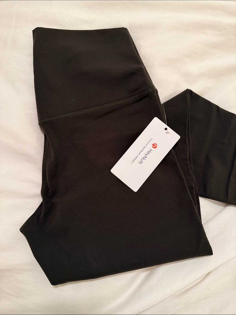HeyNuts High-Waist Dark Olive Leggings Essential 7/8 Yoga Pant 25”